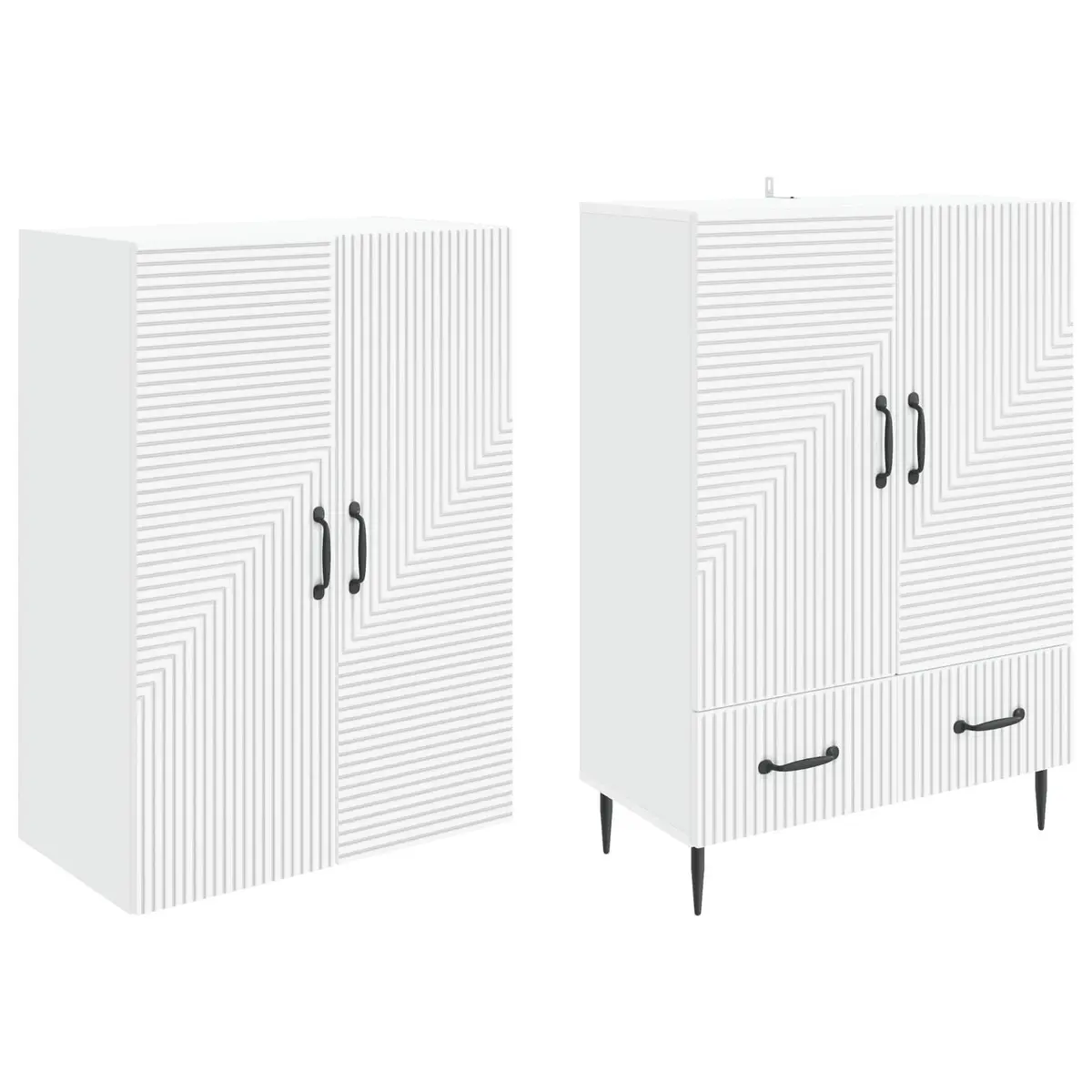 Engineered Wood Cabinet Set, 66 x 34.5 x 95 cm