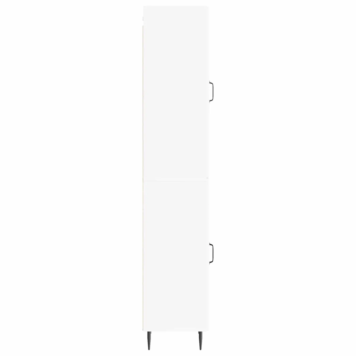 White Cabinet Set 2 Pieces Storage Furniture Living Room Bedroom 33 x 34.5 x 89.5 cm