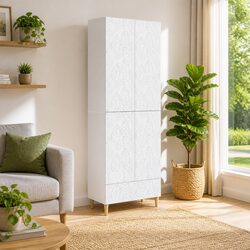 Specifications of the White Cabinet Set with Drawers