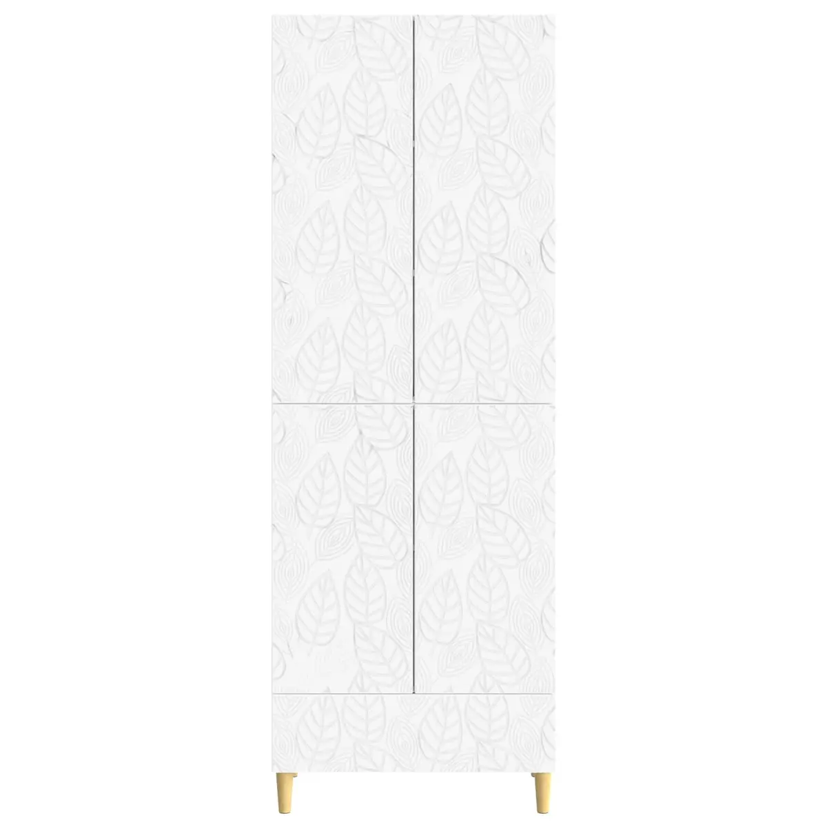 Cabinet Set 2 Pieces White Storage Furniture Home Office