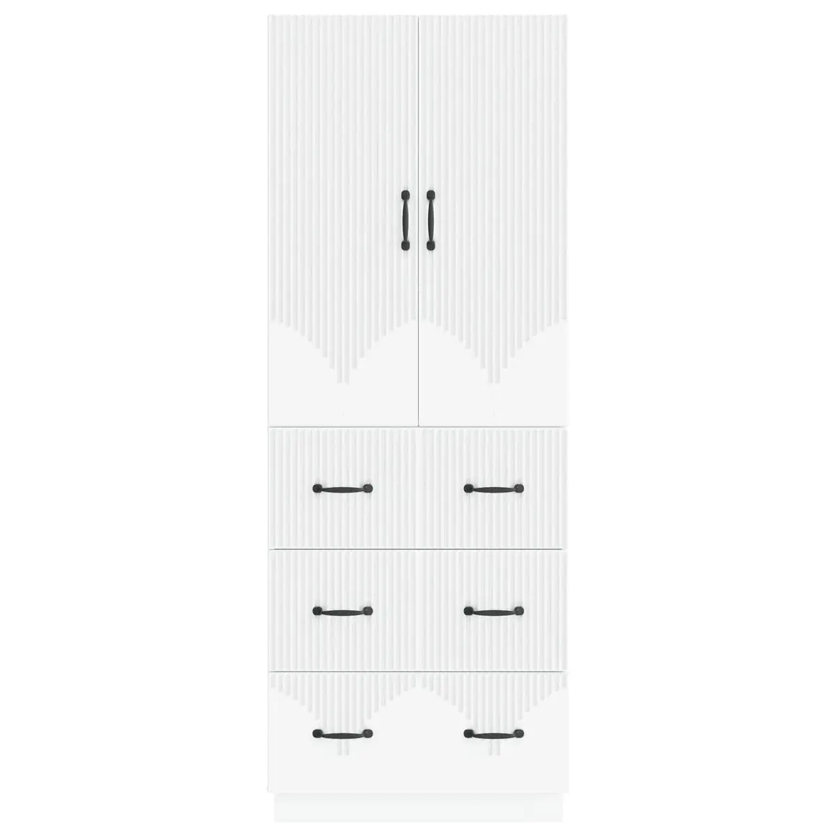 Storage Cabinet Set for Home Office Living Room Bedroom 66 x 34.5 x 87 cm