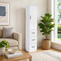 Detailed Specifications of White Storage Cabinet Set