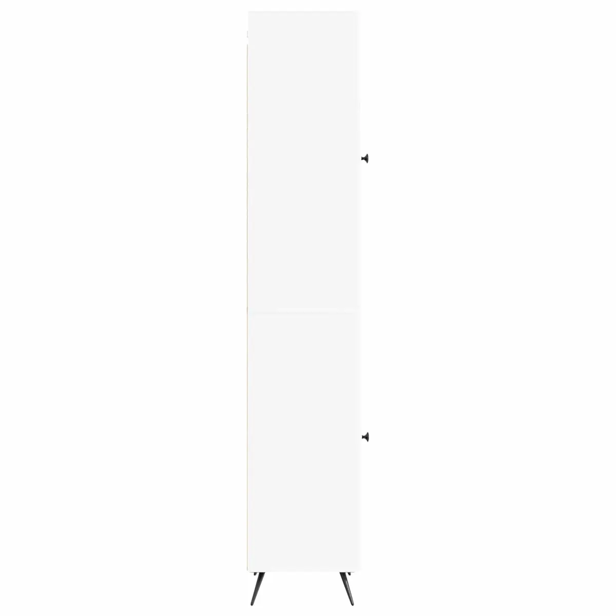 Cabinet Set Living Room Bedroom 2 Piece White Engineered Wood Furniture Storage