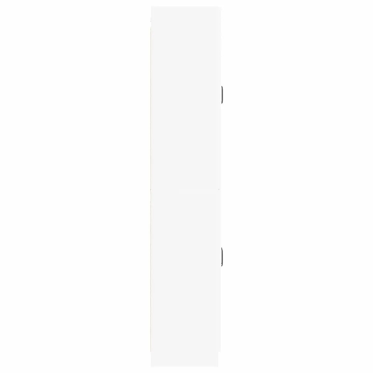 White Engineered Wood 2-Piece Cabinet Set