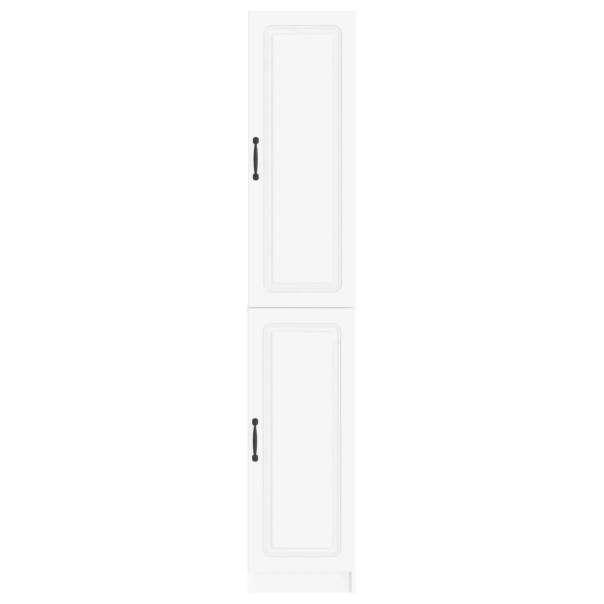 Cabinet Set 2 Pieces White Storage Furniture Living Room Bedroom Compartments