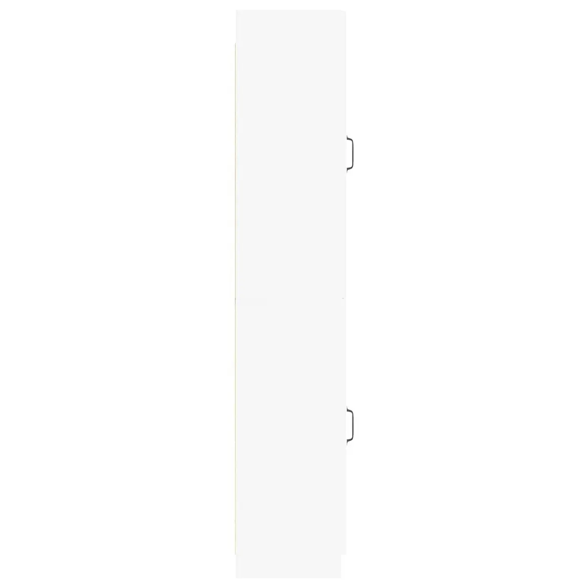 Cabinet Set 2 Pieces White Storage Furniture Living Room Bedroom Compartments