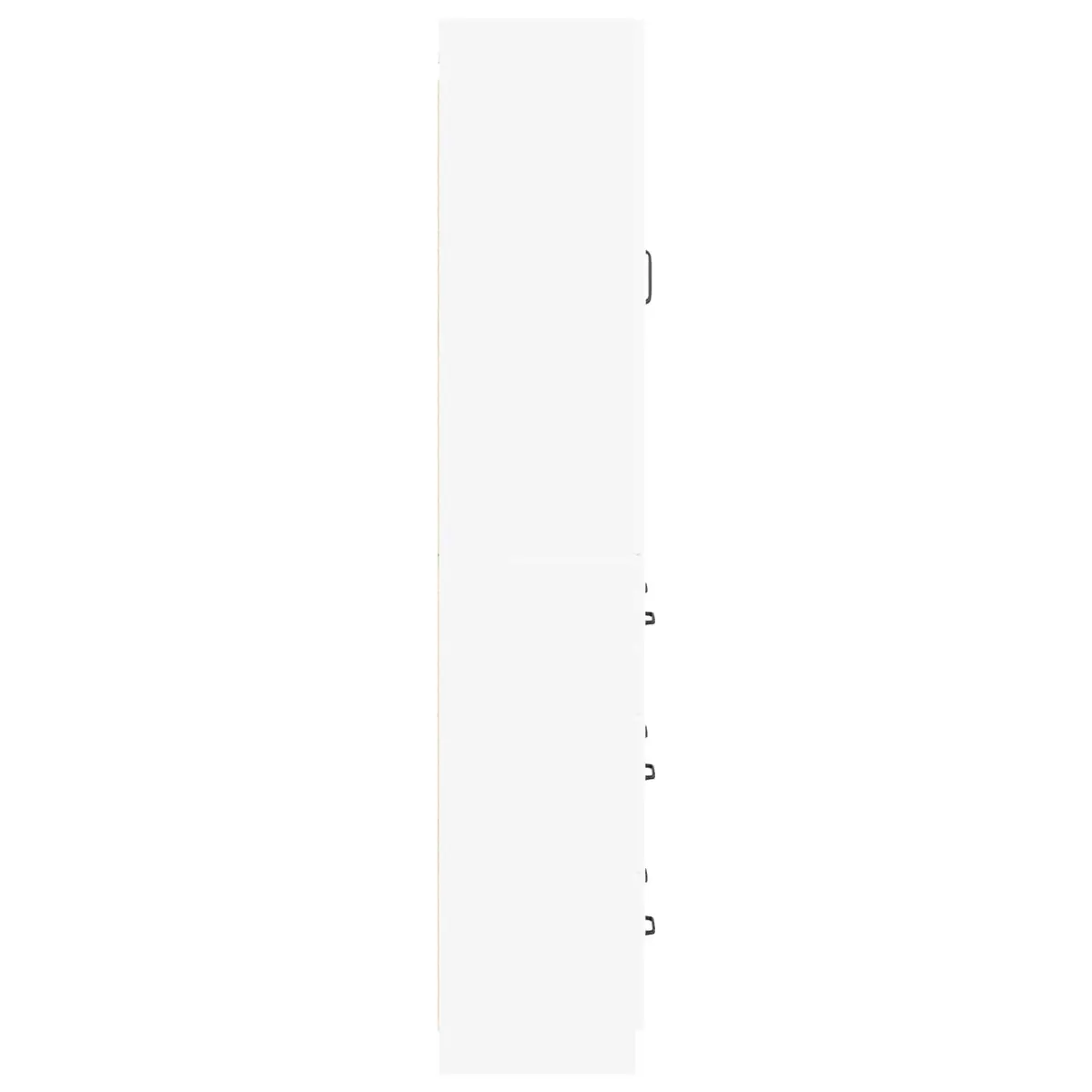 Storage Cabinet Set 2 pcs White Modern Furniture Hallway Bedroom