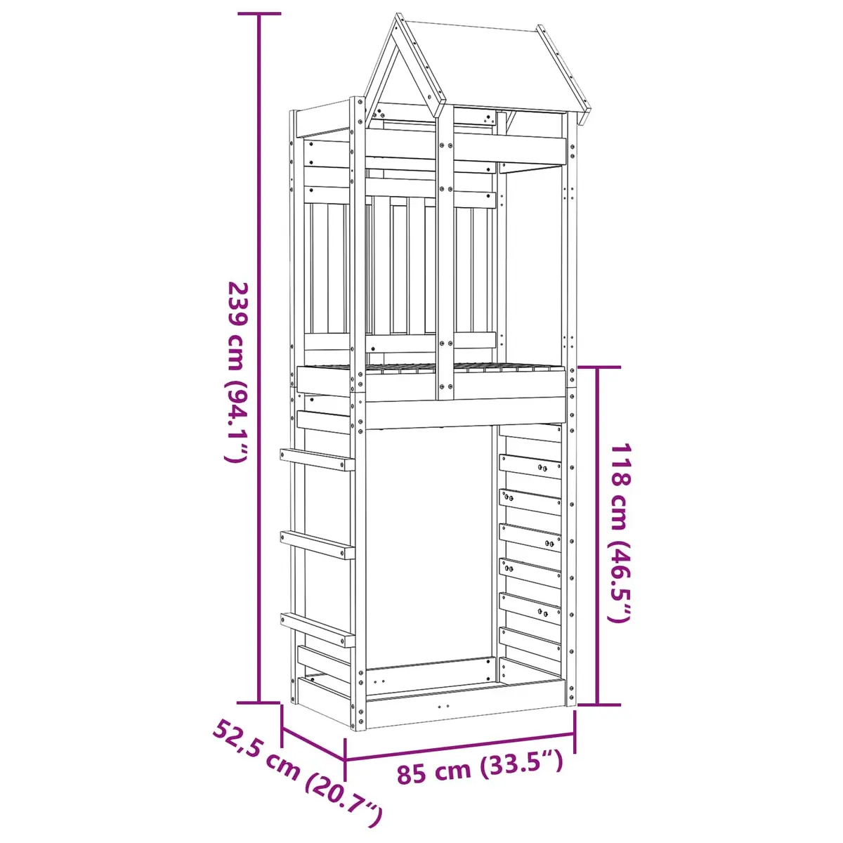 Brown Modern Play Tower