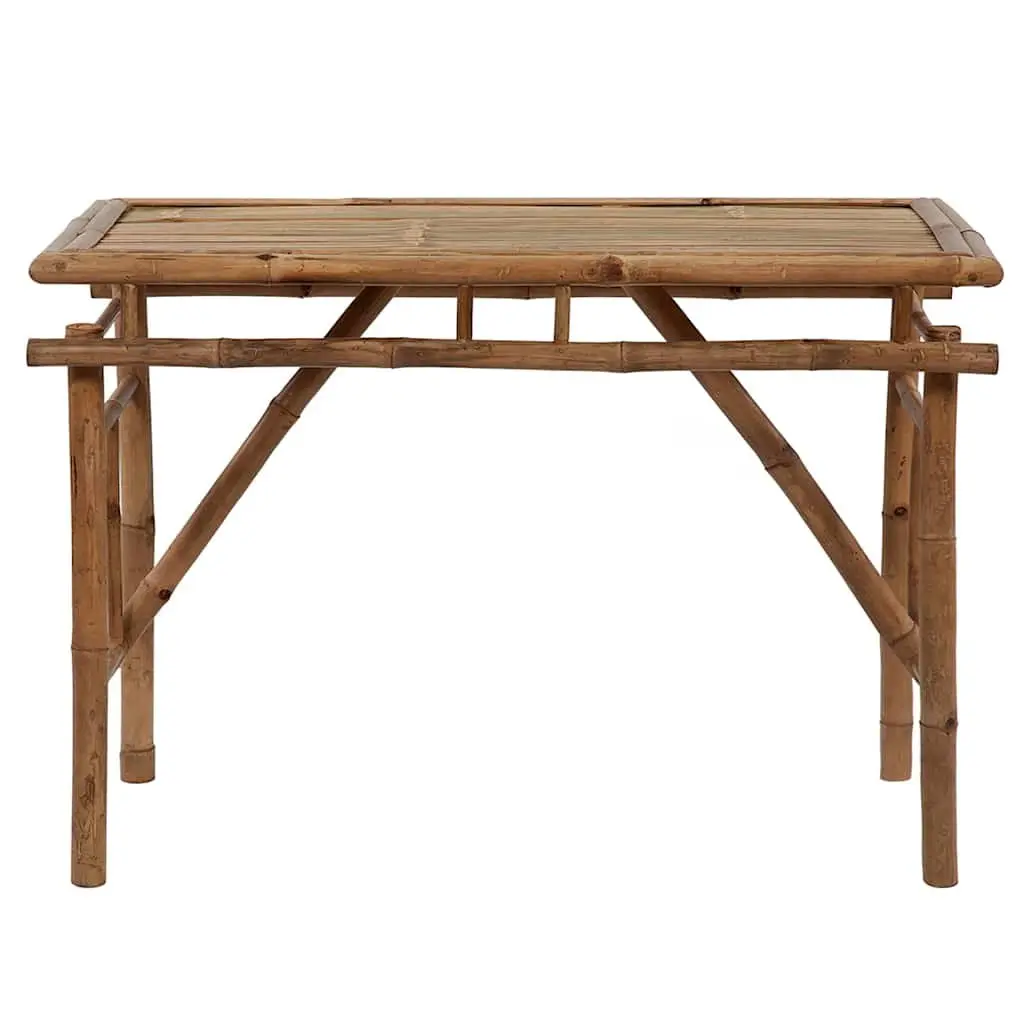 Folding Garden Table Outdoor Patio 115x50x75cm Brown