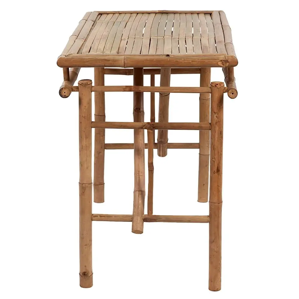 Folding Garden Table Outdoor Patio 115x50x75cm Brown