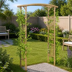 Bamboo Garden Arch Specifications: 118cm W x 40cm D x 187cm H