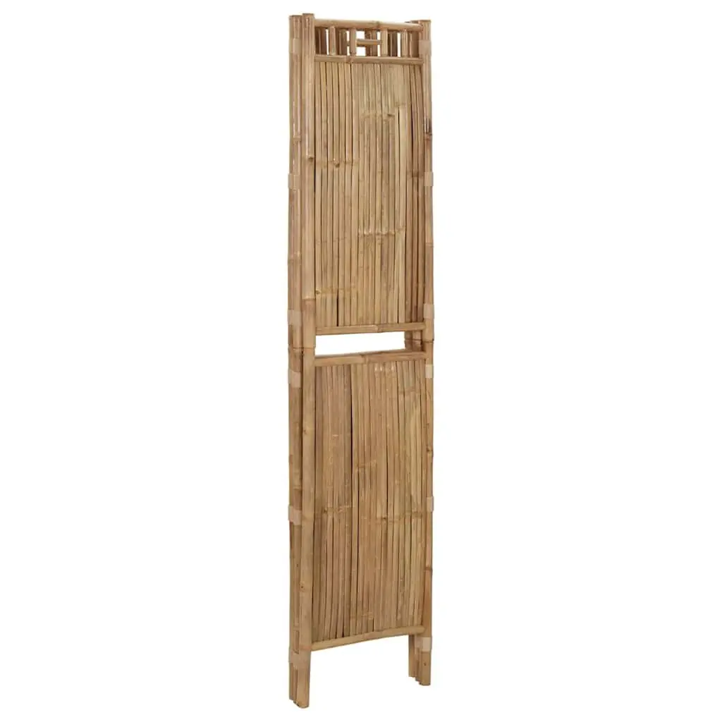 3-Panel Room Divider, Bamboo, 120x180 cm, Brown