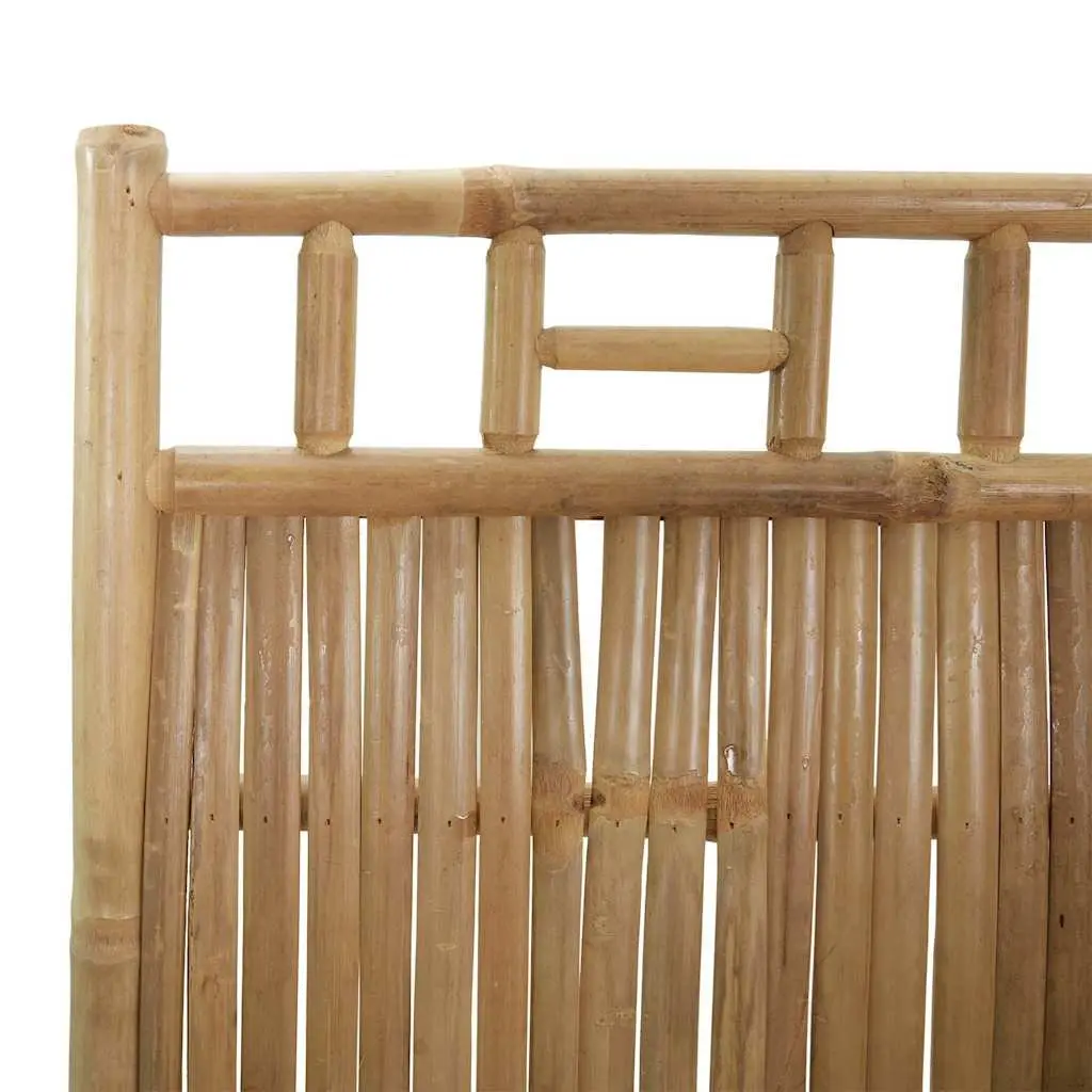 3-Panel Room Divider, Bamboo, 120x180 cm, Brown