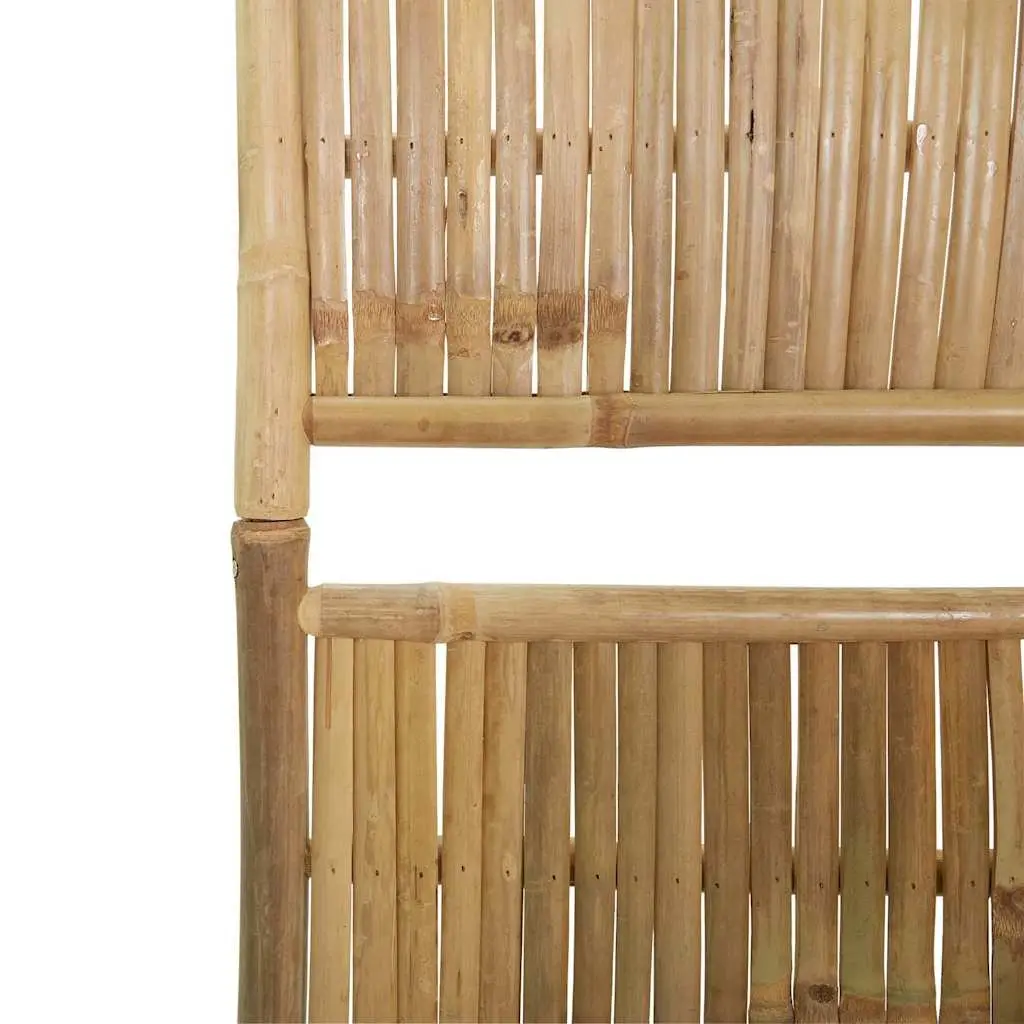 3-Panel Room Divider, Bamboo, 120x180 cm, Brown