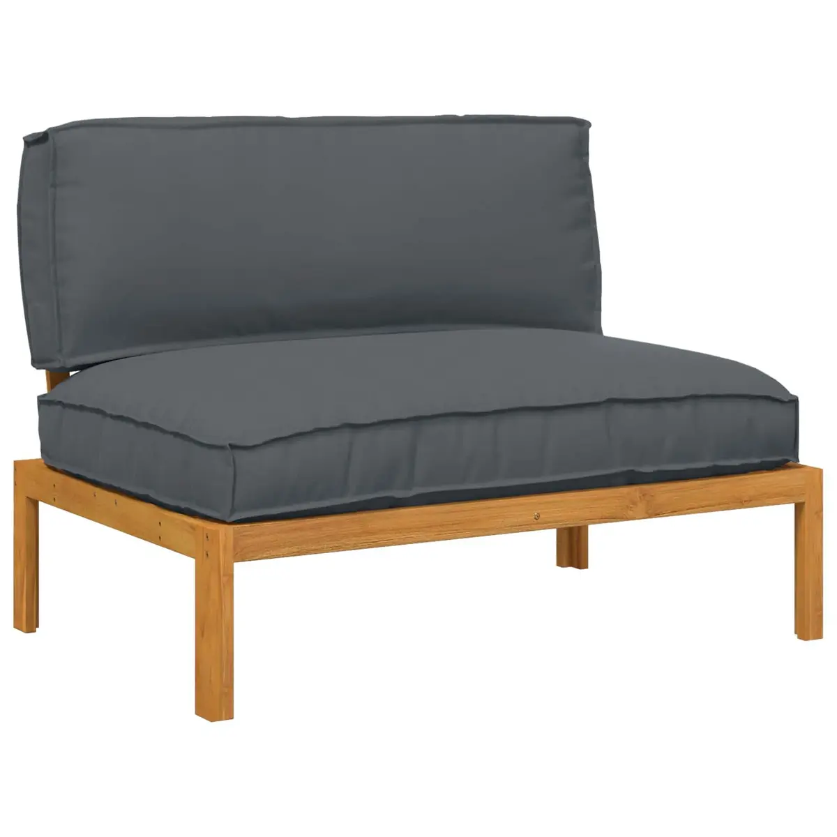 Sofa Set Outdoor Garden Modular Anthracite Solid Acacia Wood
