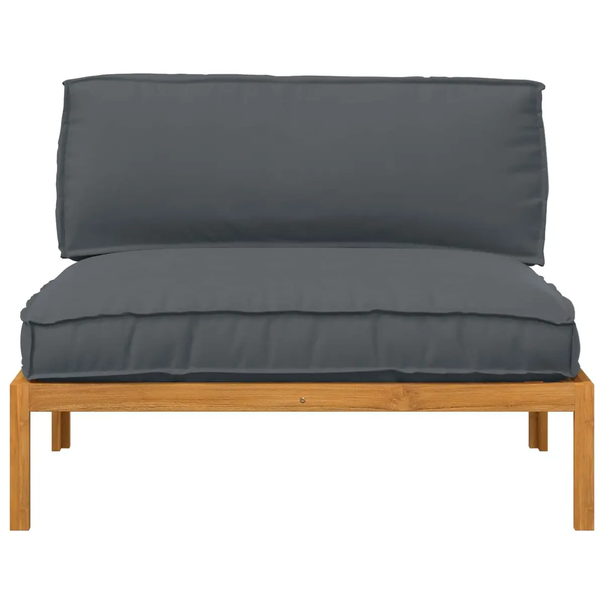 Sofa Set Outdoor Garden Modular Anthracite Solid Acacia Wood