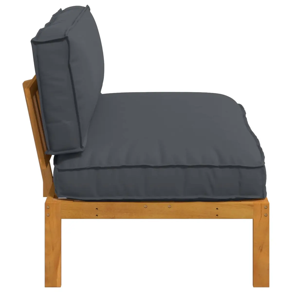 Sofa Set Outdoor Garden Modular Anthracite Solid Acacia Wood