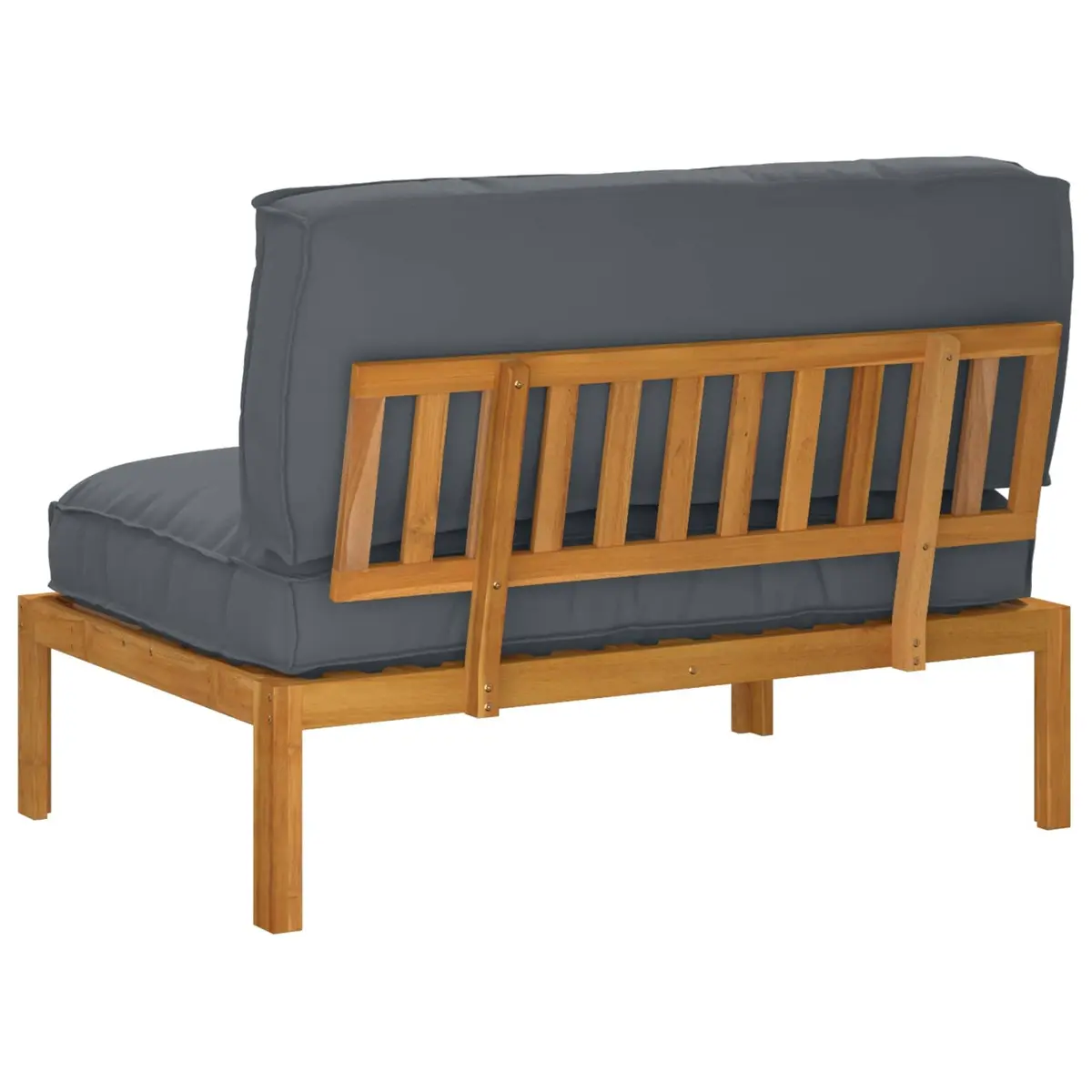 Sofa Set Outdoor Garden Modular Anthracite Solid Acacia Wood
