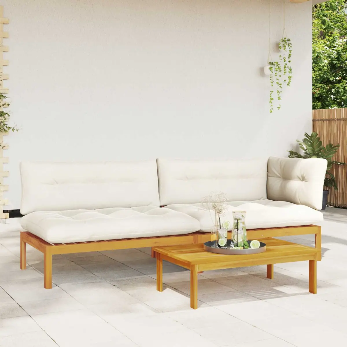 3 Piece Outdoor Sectional Sofa Set