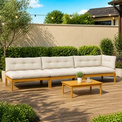 Specifications of a 4-Piece Corner Outdoor Sofa Set
