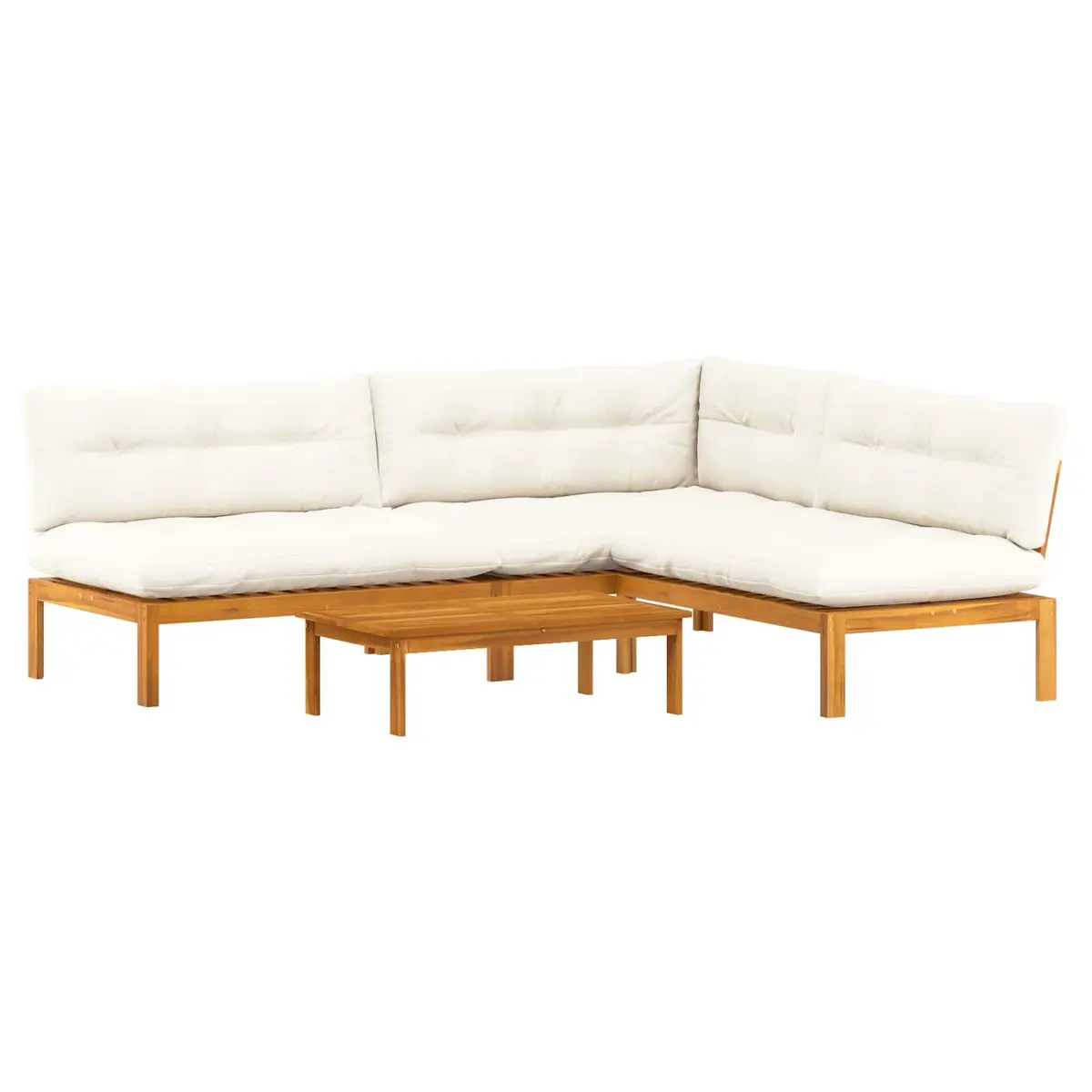 Outdoor Sectional Sofa Set 4 Piece Corner Garden Pallet Seating Lounge