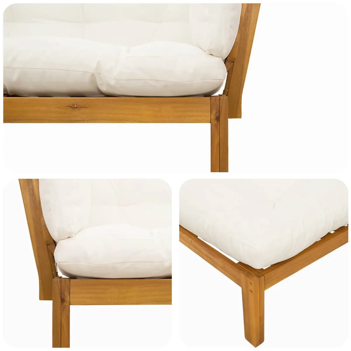 Outdoor Sectional Sofa Units 2 Piece Corner Lounge Garden Patio Seating with