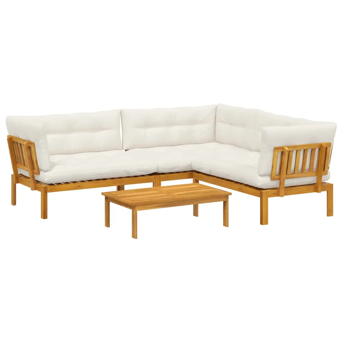 Outdoor Sectional Sofa Set 4 Piece Garden Patio Lounge Corner Seating