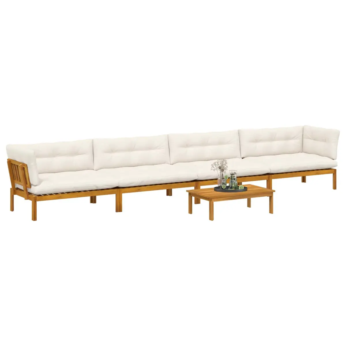 5 Piece Garden Pallet Sectional Sofa