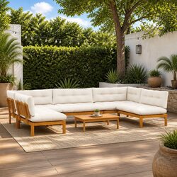6 Piece Garden Pallet Sofa Set Specifications and Features