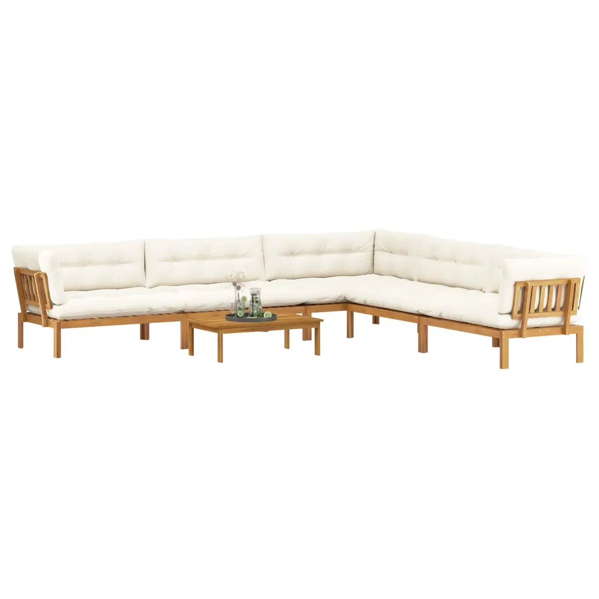 Garden Pallet Sofa 6 Piece Outdoor Sectional Set Lounge Corner Acacia Wood