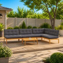 Detailed Specs of 5 Piece Garden Sofa Sectional Set