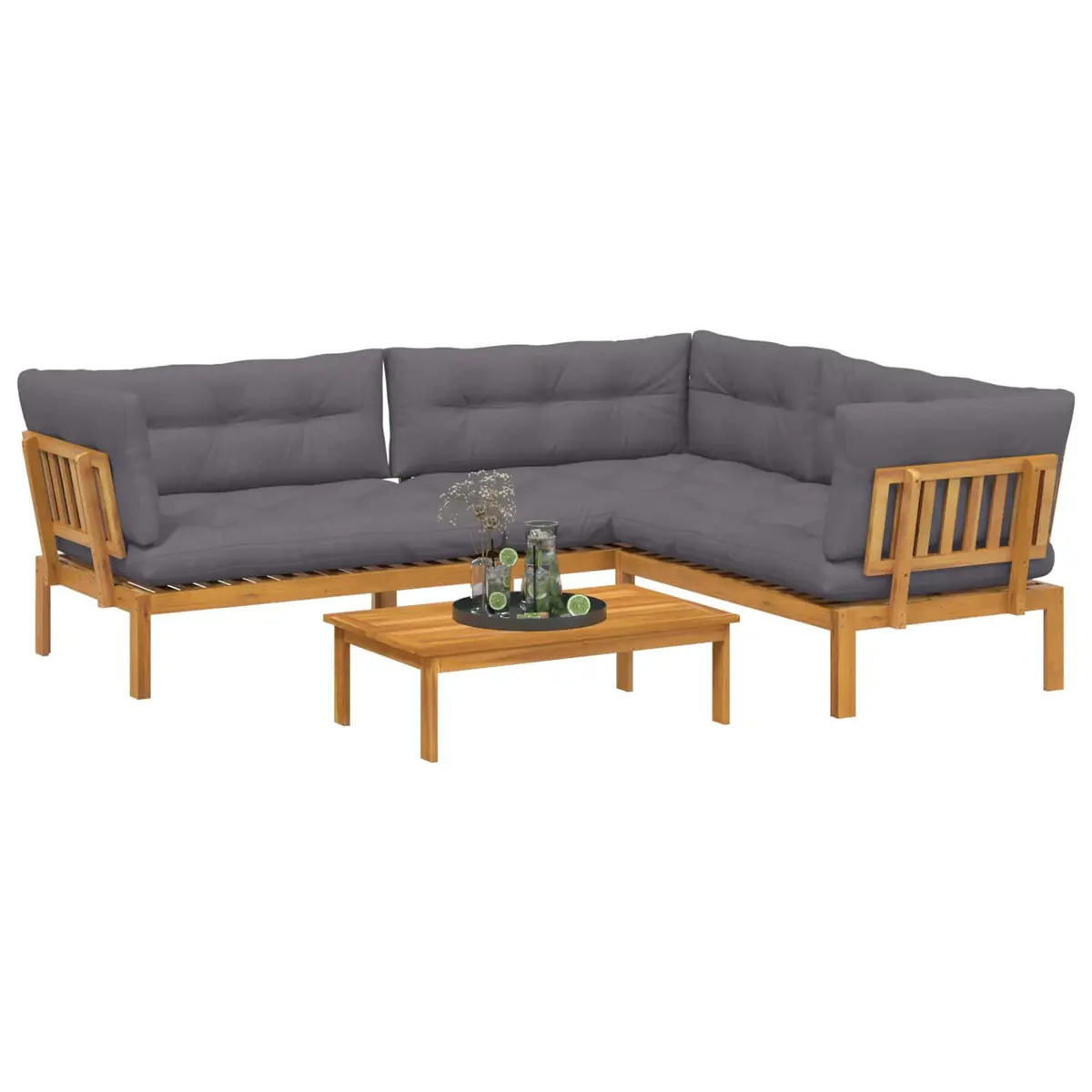 4 Piece Outdoor Sectional Sofa Set