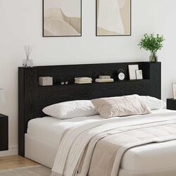 Specifications of Black Engineered Wood Headboard with LED Lights