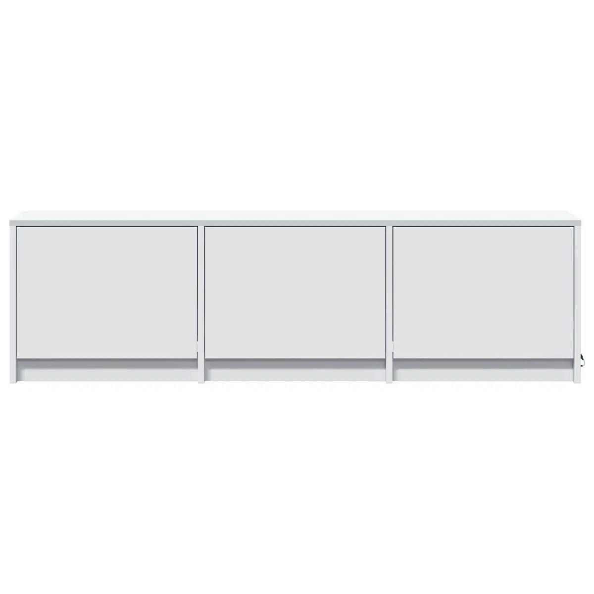 TV Cabinet with LED Lights for Lounge White Engineered Wood Storage Unit 140 x 34 x 40 cm