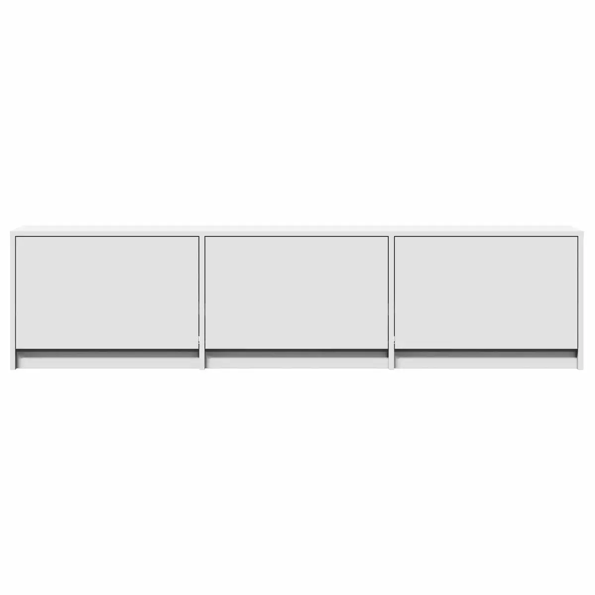 TV Cabinet with LED Lights for Lounge 165cm White Storage Unit