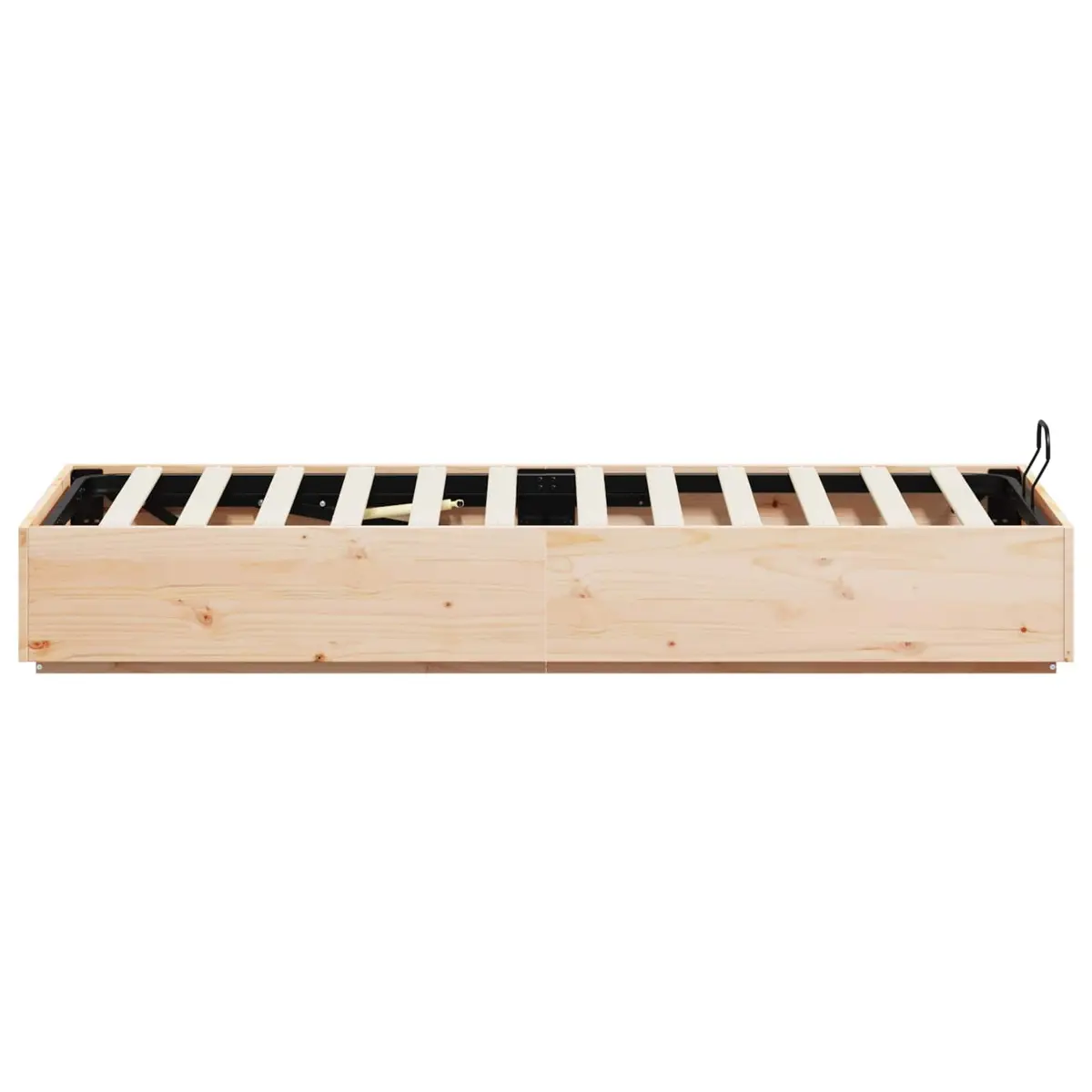 Ottoman Storage Bed Frame Solid Pine Wood Single Double Queen King Size Bedroom