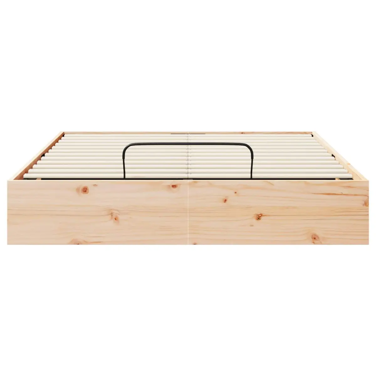 Ottoman Storage Bed Frame 135 x 190 cm in Solid Pine