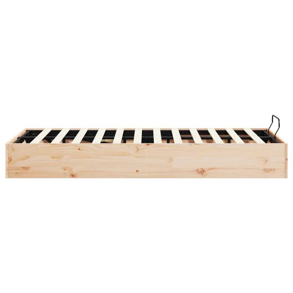Ottoman Storage Bed Frame 135 x 190 cm in Solid Pine