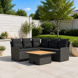 4-Piece Modular Rattan Furniture Set Specifications