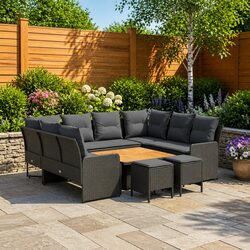 Specifications for 8-Piece Rattan Outdoor Furniture Set