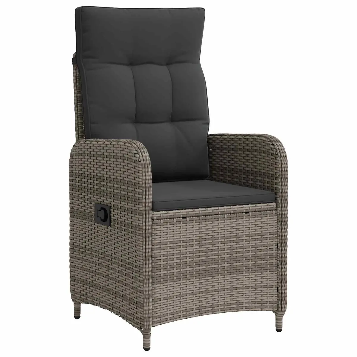 Outdoor Dining Set 3 Pieces Grey Furniture Patio Table Chairs Garden Seating