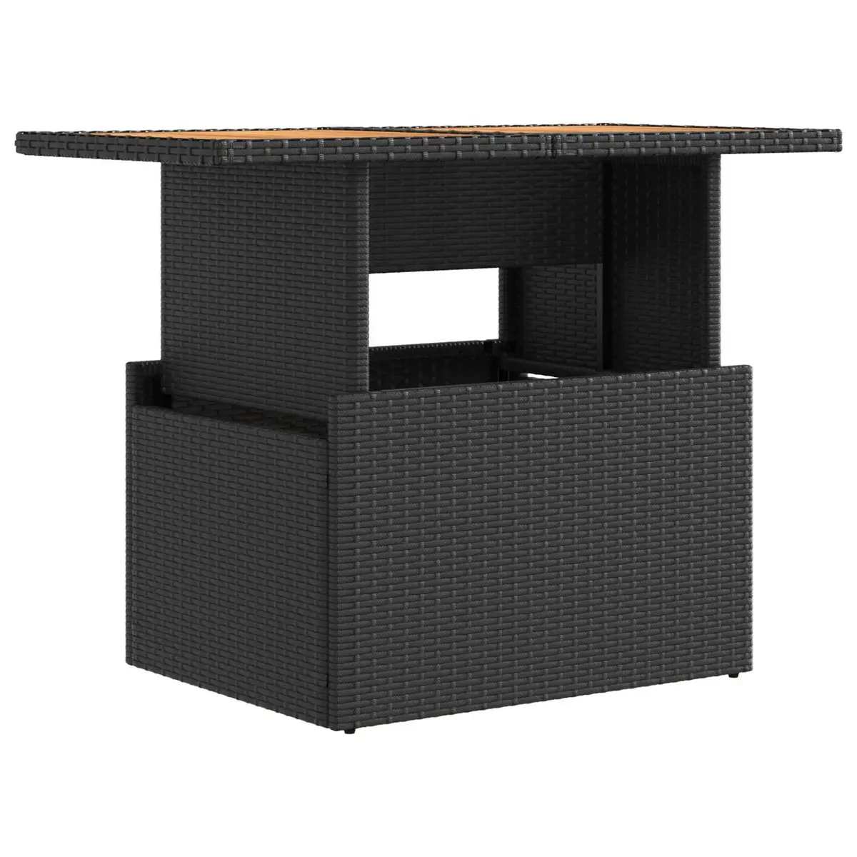 3-Piece Outdoor Dining Set in Black