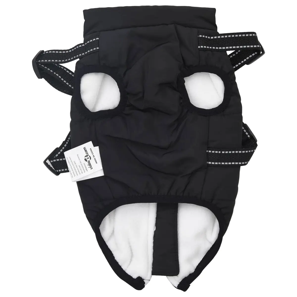 Dog Coat Outdoor L36 Fleece Polyester Winter Warm Adjustable Harness