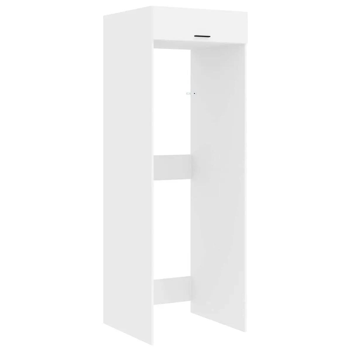 Laundry Cabinet Set 2 Piece White Storage Washing Machine Utility Room Furniture