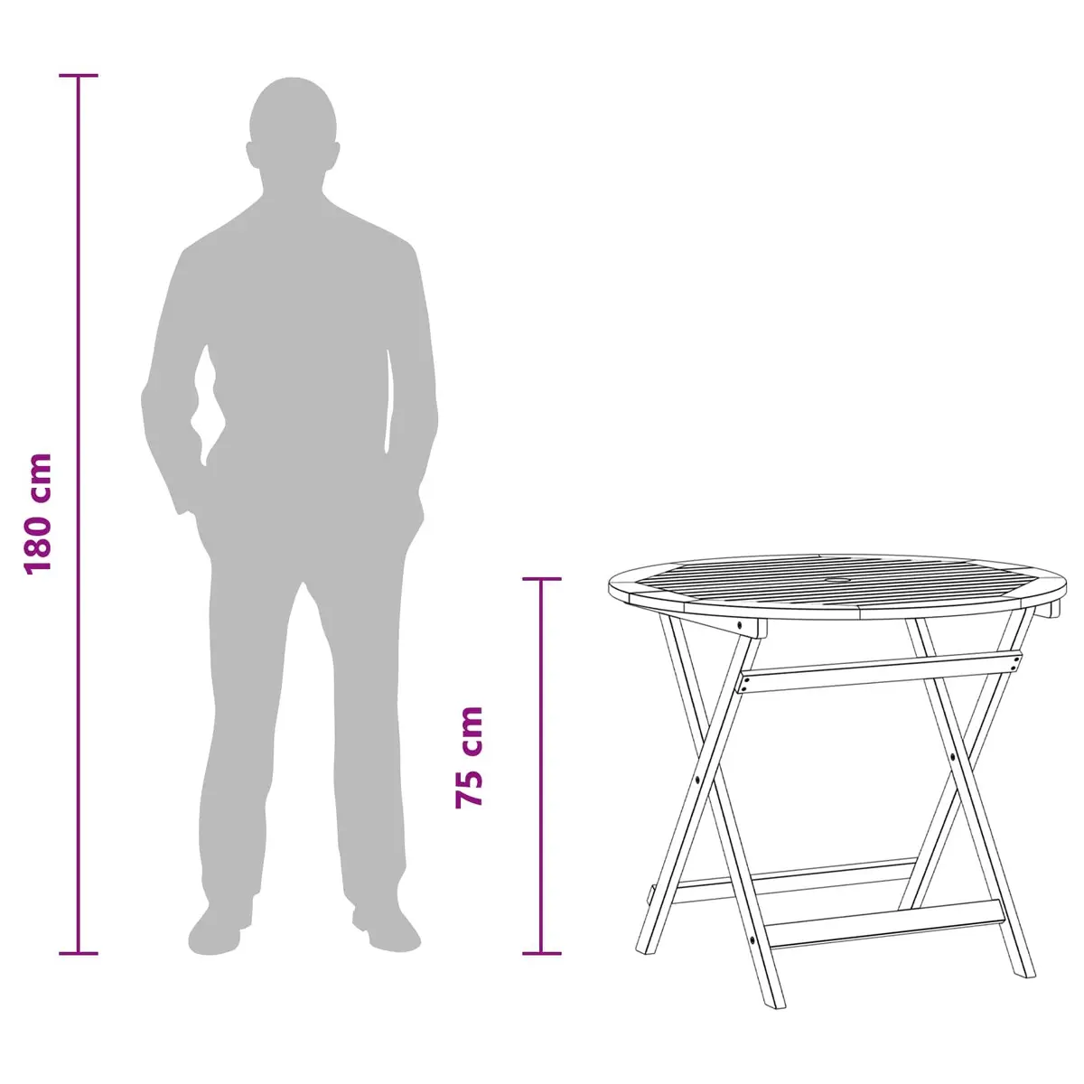 5-Piece Foldable Garden Dining Set