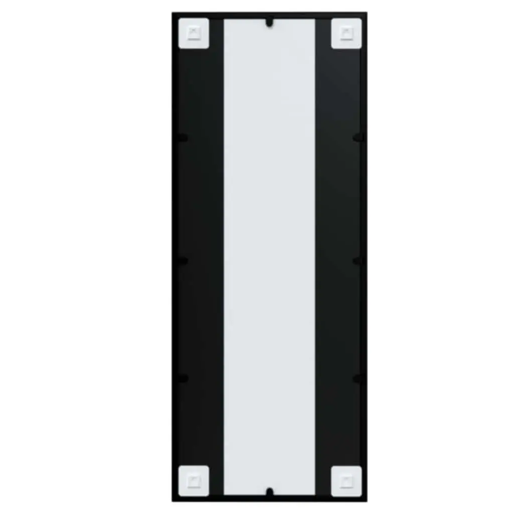 Mounted Wall Mirror Black Metal Frame 100x40cm Vertical Horizontal Indoor Home Use