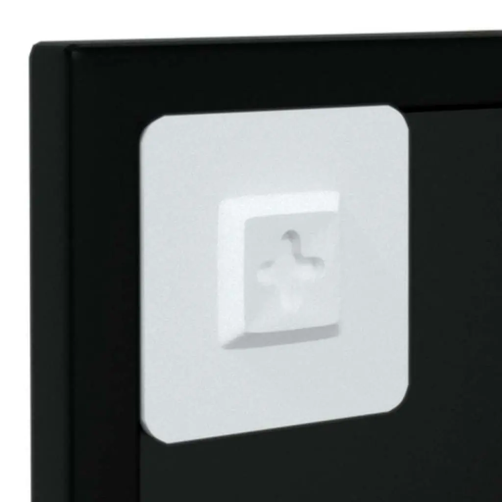 Mounted Wall Mirror Black Metal Frame 100x40cm Vertical Horizontal Indoor Home Use