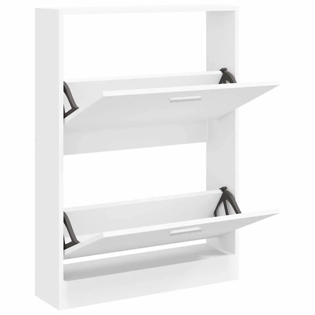 Shoe Cabinet White Storage Organiser Hallway Entrance Modern Furniture