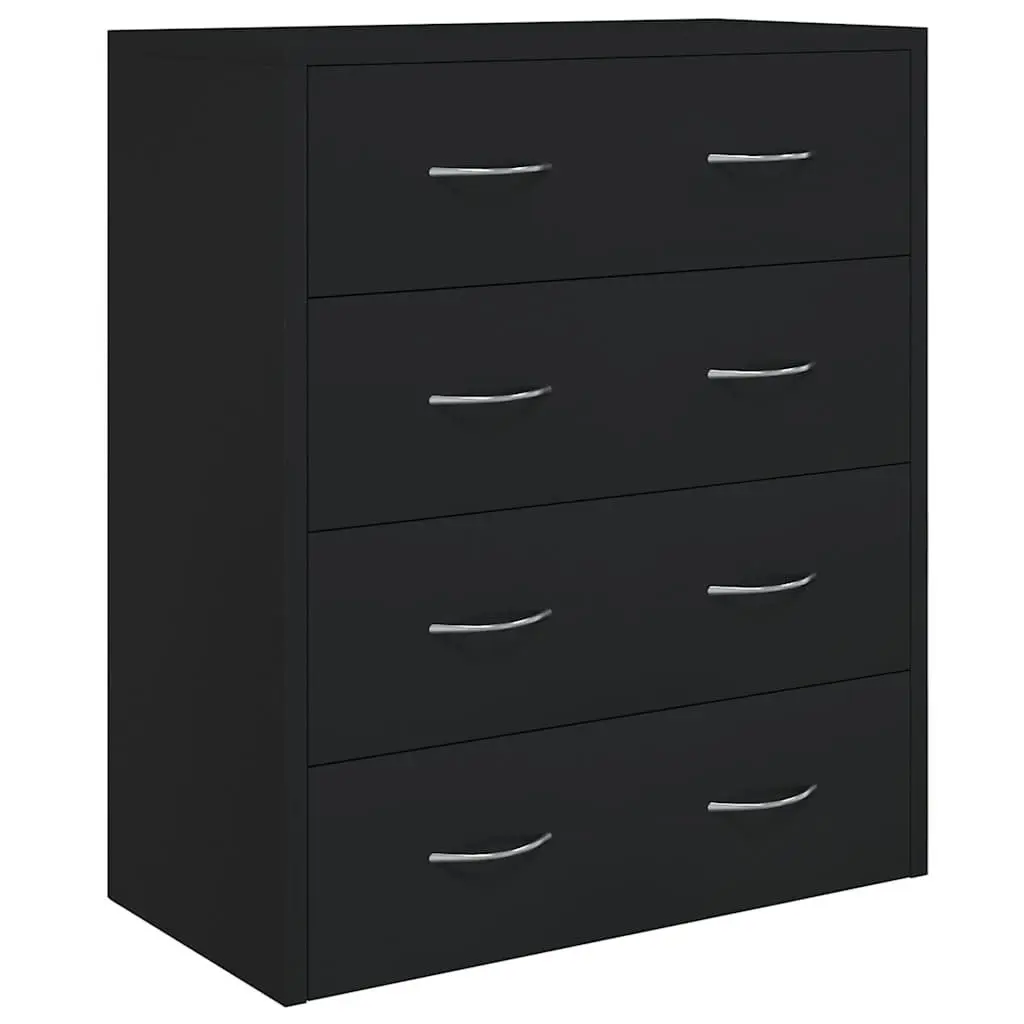 Sideboard Cabinet for Storage and Display Black 60x30.5x71cm