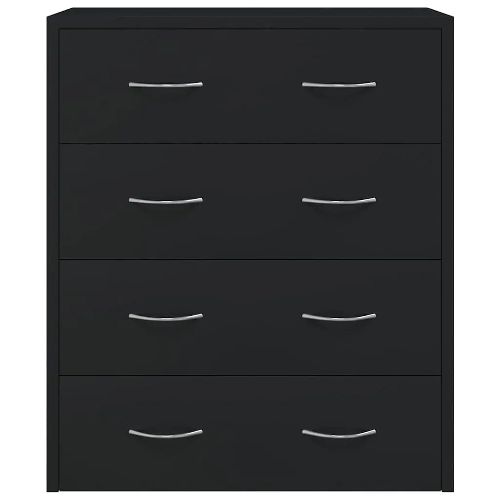 Sideboard Cabinet for Storage and Display Black 60x30.5x71cm